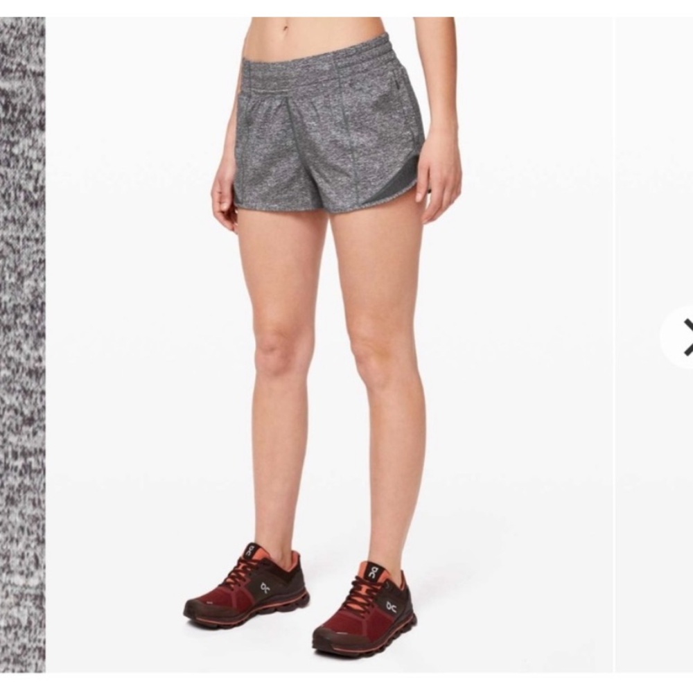 Lululemon Athletica Hotty Hot Low Rise 2.5" Shorts.